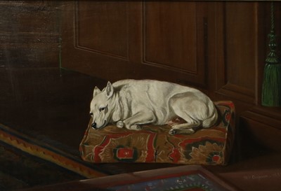 Lot 582 - W* H* Chapman (19th Century) White terrier at...