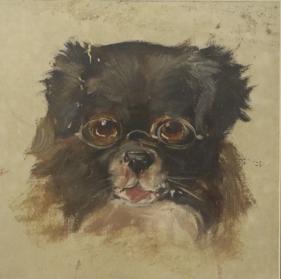 Lot 1116 - English School (19th Century) Study of a dog...