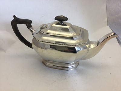 Lot 2126 - A Four-Piece Elizabeth II Silver Tea-Service