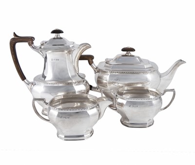 Lot 2126 - A Four-Piece Elizabeth II Silver Tea-Service