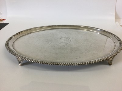 Lot 2020 - A George III Silver Tray