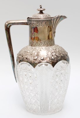 Lot 1015 - A Victorian Silver-Mounted Cut-Glass...