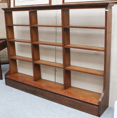 Lot 1188 - An Oak Open Bookcase, 208cm by 32cm by 149cm