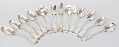 Lot 1057 - A Collection of Victorian Silver Flatware,...