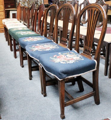 Lot 1283 - Nine Various 19th Century Mahogany Dining Chairs