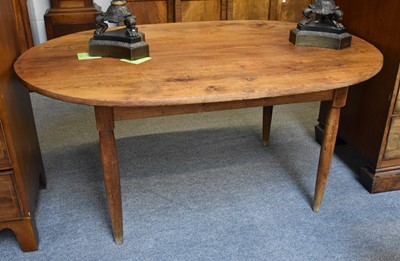 Lot 1340 - A French Oak Farm House Table, 160cm by 108cm...