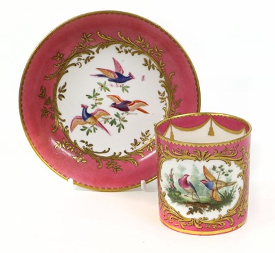 Lot 124 - A Sèvres Coffee Can and Saucer, 1781, later...