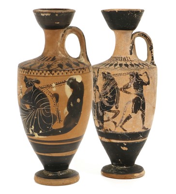 Lot 132 - An Etruscan / Attic Style Terracotta Black...