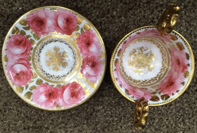 Lot 62 - A Davenport Porcelain Twin Handled Cup on...