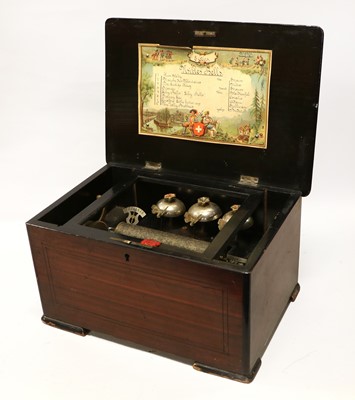 Lot 3178 - A Visible Bells Musical Box, By Paillard