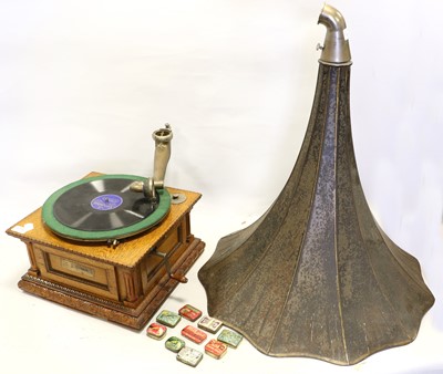 Lot 3116 - An Early Senior Monarch Horn Gramophone