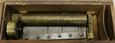 Lot 3185 - An Early Key-Wind Musical Box, Probably by Lecoultre
