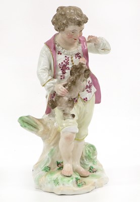 Lot 44 - A Pair of Chelsea Derby Porcelain Figures of...