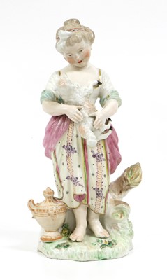 Lot 44 - A Pair of Chelsea Derby Porcelain Figures of...
