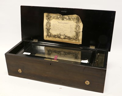 Lot 1011 - A Mandolin Expressive Musical Box, Playing Six...