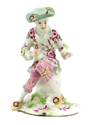 Lot 34 - A Derby Porcelain Figure of a Boy, circa 1755,...