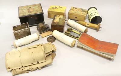 Lot 3159 - A Large Quantity Of Small Musical Boxes, Manivelles, Cases and Parts