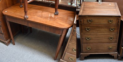 Lot 1247 - A Mahogany Bureau, 62cm by 47cm by 100cm, and...