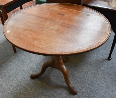 Lot 1258 - A 19th Century Mahogany Dish Topped Tilt Top...