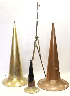 Lot 3123 - Phonograph Horns and Crane