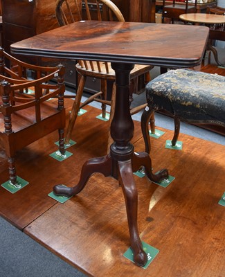 Lot 1344 - An 18th century Mahogany Tilt Top Tripod Table,...