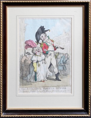 Lot 1125 - "The Sucessful Fortune Hunter" colour print,...