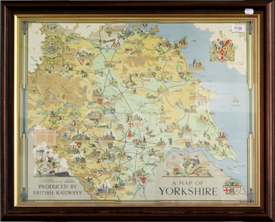 Lot 1130 - A Map of Yorkshire, produced by British...