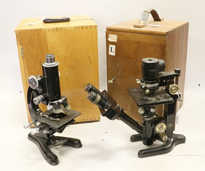 Lot 3239 - Watson & Son Binocular Microscope