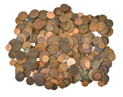 Lot 349 - Mixed World Copper and Bronze Coins;...