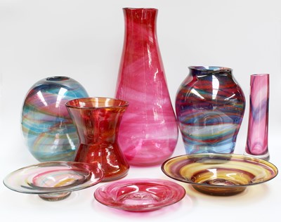 Lot 314 - A Quantity of Sunderland Hand Blown Coloured...