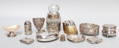 Lot 1075 - A Collection of Assorted Silver, including a...