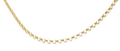 Lot 271 - A 9 Carat Gold Belcher Link Chain, length 50.8cm