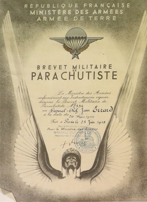 Lot 81 - Jean Albert Errard, French SAS and French...