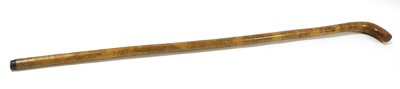 Lot 162 - A Victorian Penwork Walking Stick, inscribed...