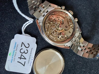 Lot 2347 - Henderyckx Lier: A Stainless Steel Chronograph...