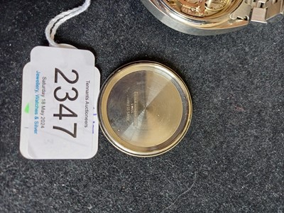 Lot 2347 - Henderyckx Lier: A Stainless Steel Chronograph...