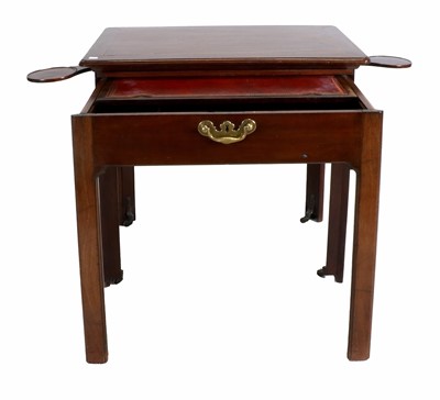 Lot 843 - A George III Mahogany Writing Table, 3rd...