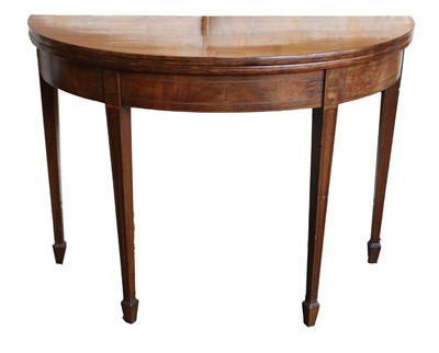 Lot 820 - A George III Mahogany, Boxwood and...