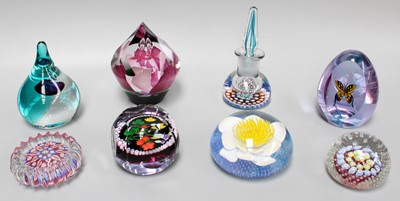 Lot 68 - Seven Glass Paperweights and a Perthshire...