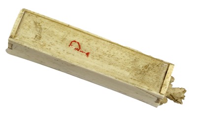 Lot 144 - A Prisoner of War Bone Games Box, 19th century,...