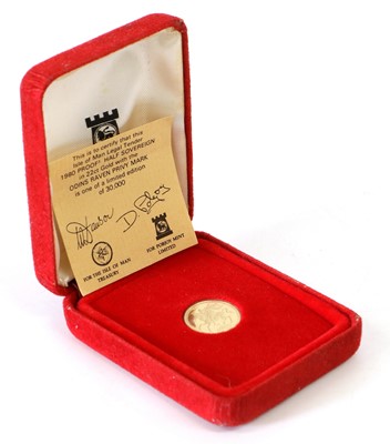 Lot 209 - Isle of Man, Proof Half Sovereign 1980, (.917...