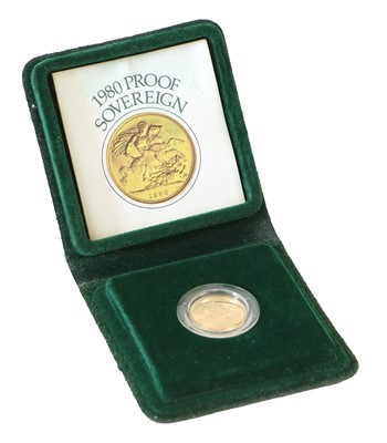 Lot 142 - Elizabeth II, Proof Sovereign 1980, obv....