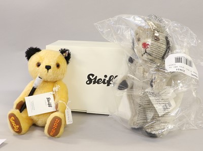 Lot 259 - Modern Steiff Soft Toys of Sweep with collar...
