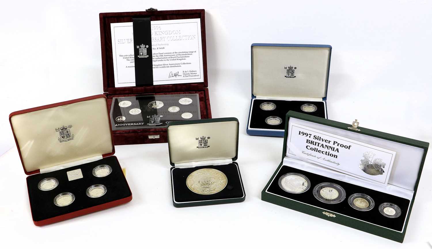 Lot 372 - Selection of Royal Mint Silver Proof Coin Sets;...