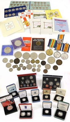 Lot 398 - Mixed Royal Mint Silver Proof Coinage and...