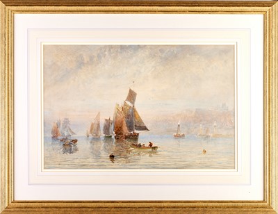 Lot 1030 - George Weatherill (1810-1890) "Nearing Whitby...