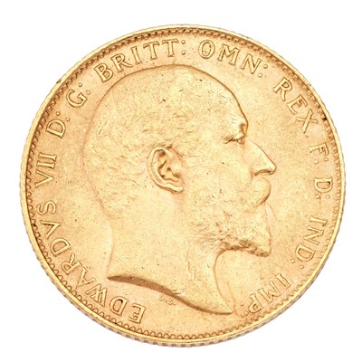 Lot 125 - Edward VII, Sovereign 1910, obv. bare head...