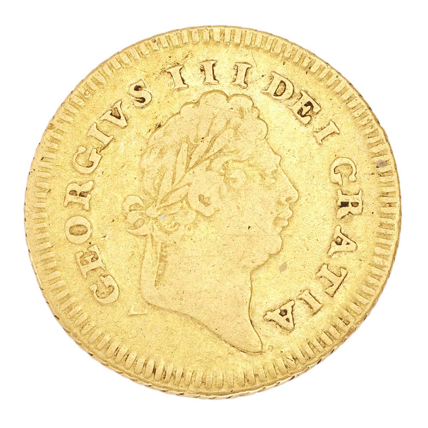 Lot 100 - George III, Third Guinea 1803, first laureate...