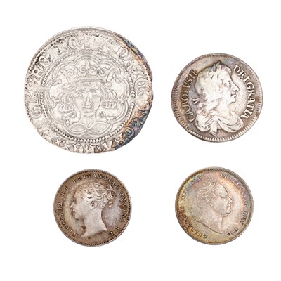 Lot 15 - 4x Assorted Groats, comprising; Henry VI,...