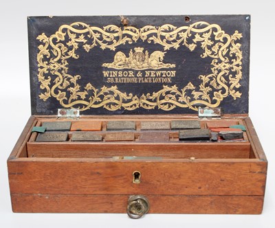 Lot 13 - A Winsor & Newton Artists Box, 19th century,...